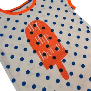Mini‎ Boden Girls Hip Hip Hooray Polka Dot Ice Pop Tee – Size 7-8Y